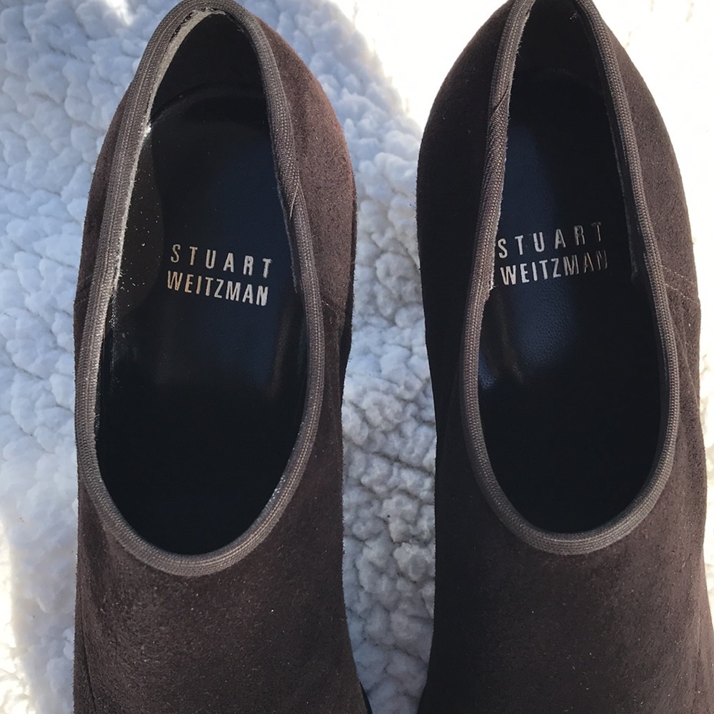 Stuart Weitzman Cocoa Suede Ankle Boots - image 2